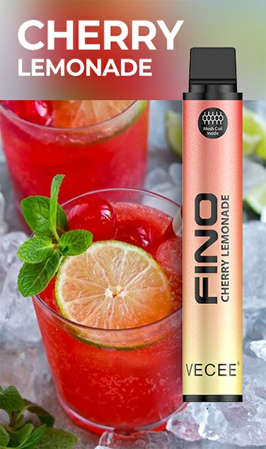 VECEE FINO 800puffs 430mAh Disposable Vapes Cherry Lemonade Flavor