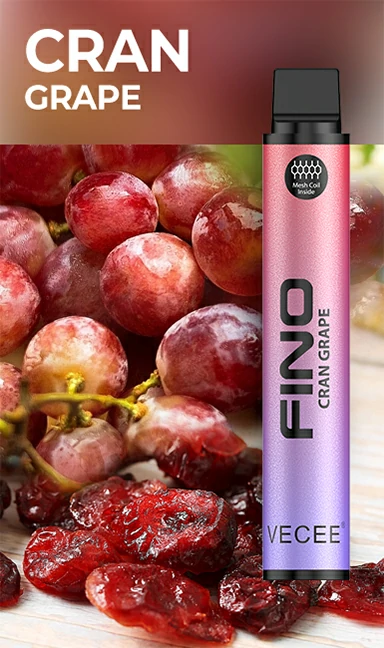 VECEE FINO 800puffs 430mAh Disposable Vapes Cran Grape Flavor