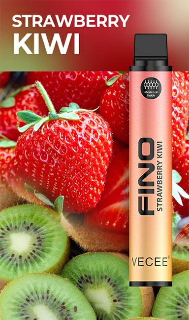 VECEE FINO 800puffs 430mAh Disposable Vapes Strawberry Kiwi Flavor