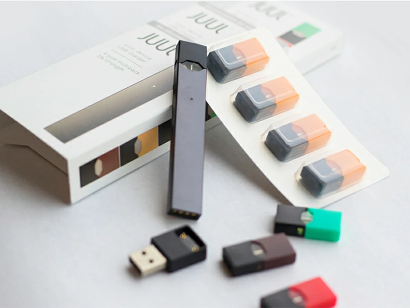 What are the main ingredients in Juul e liquid