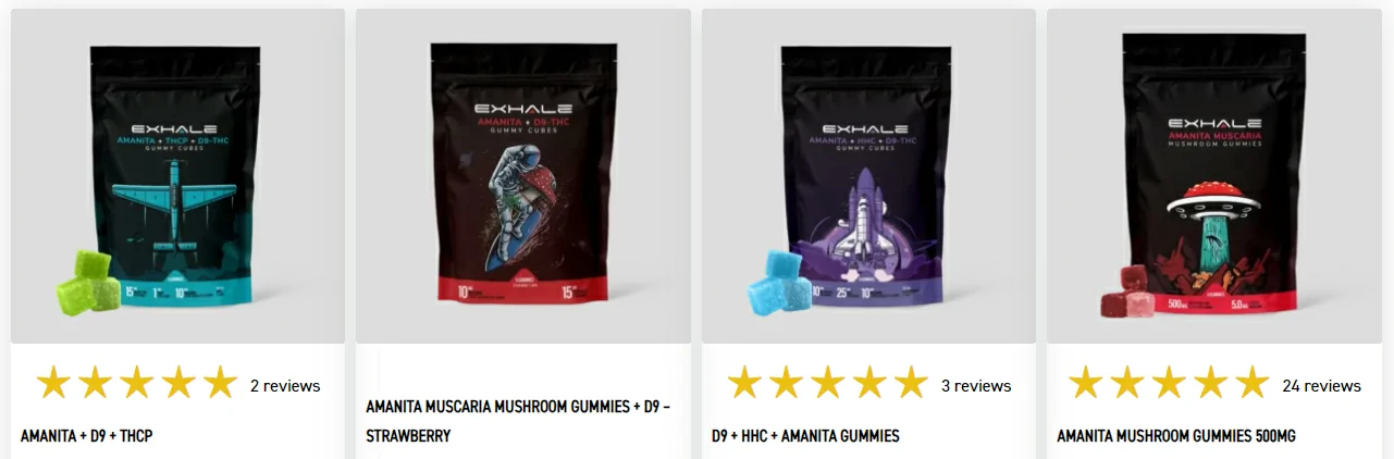 Elyxr VS Exhale Wellness Mushroom Edibles Review 2024